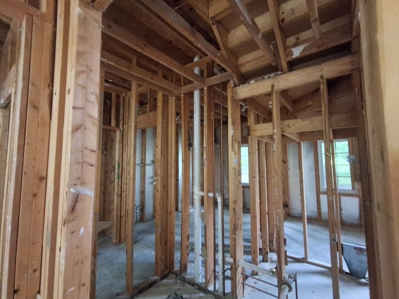 Interior demo to studs
